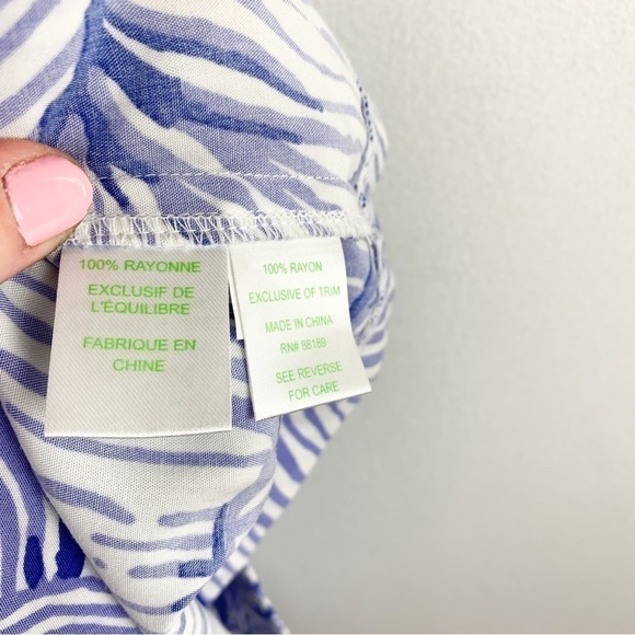 Lilly Pulitzer Women’s Blue Sea Shell Lightweight Shorts Sz 2 - Picture 5 of 7